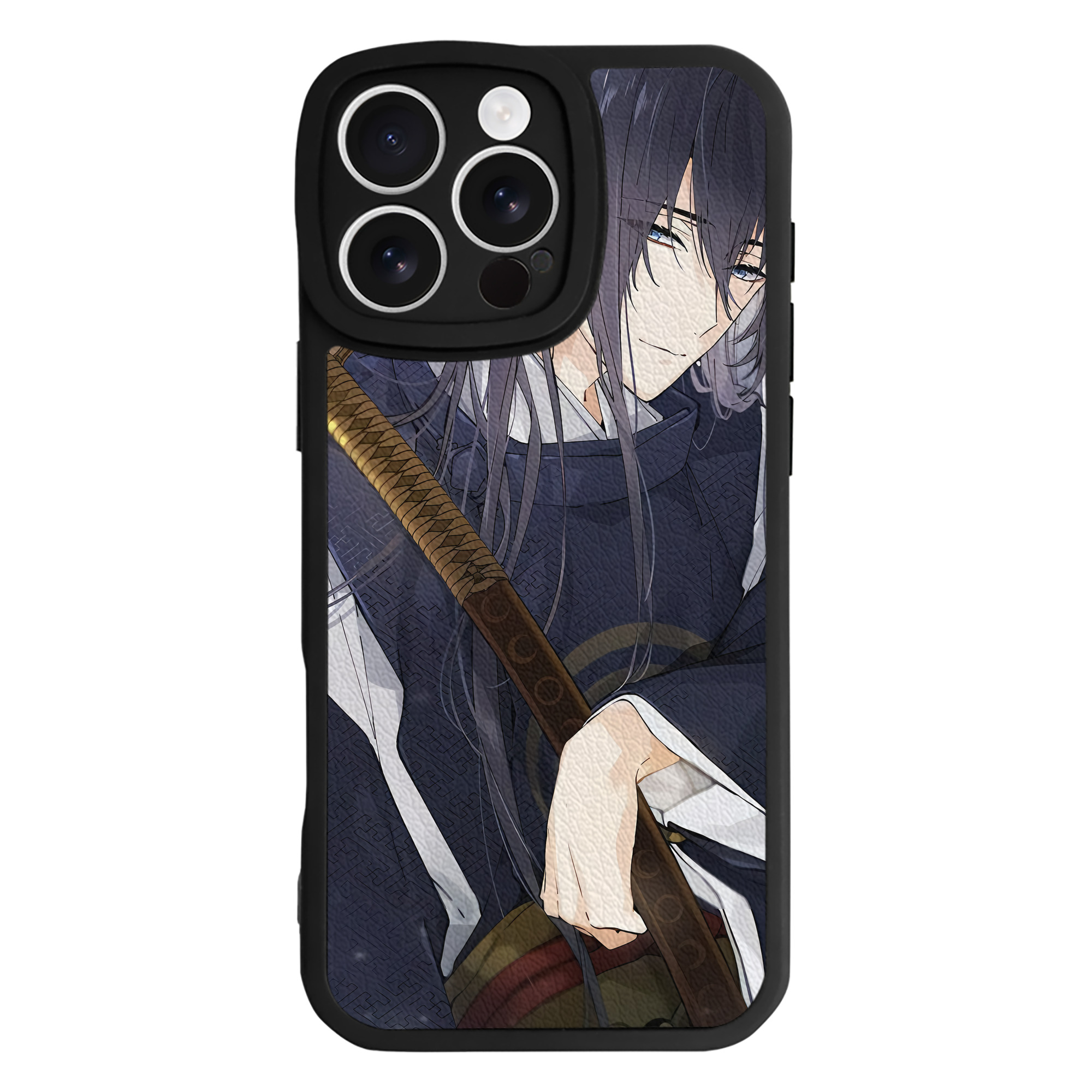 （画像用） 刀剣乱舞 Touken Ranbu 【iPhone 16シリーズ対応】シリコンスマホケース（レザー調） 材質：シリコン